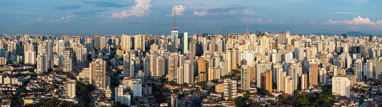 Vista panorâmica dos edifícios de São Paulo.